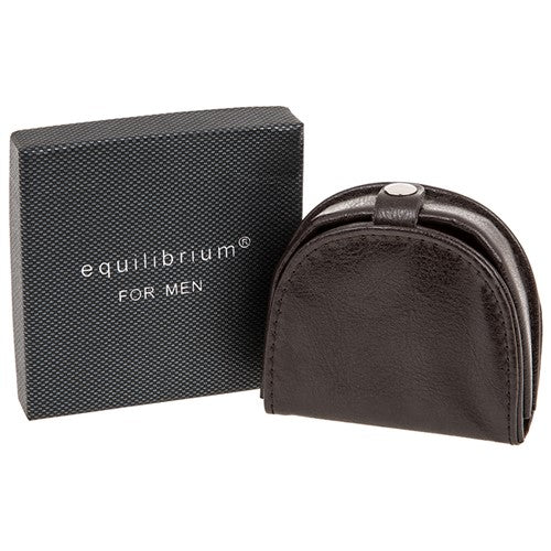 Equilibrium Brown Rigid Coin Purse Mens