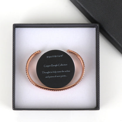 Equilibrium Triple Rope Design Copper Bangle