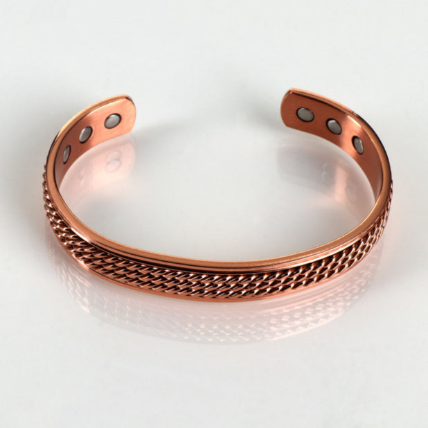 Equilibrium Triple Rope Design Copper Bangle
