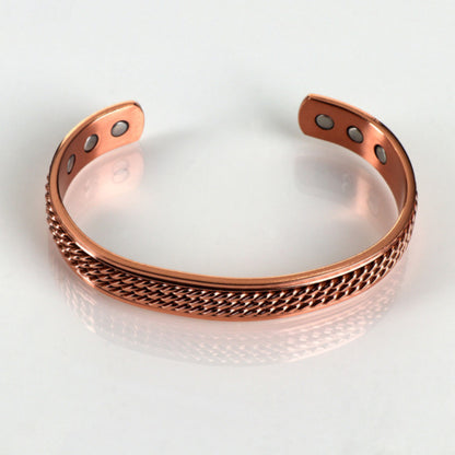 Equilibrium Triple Rope Design Copper Bangle