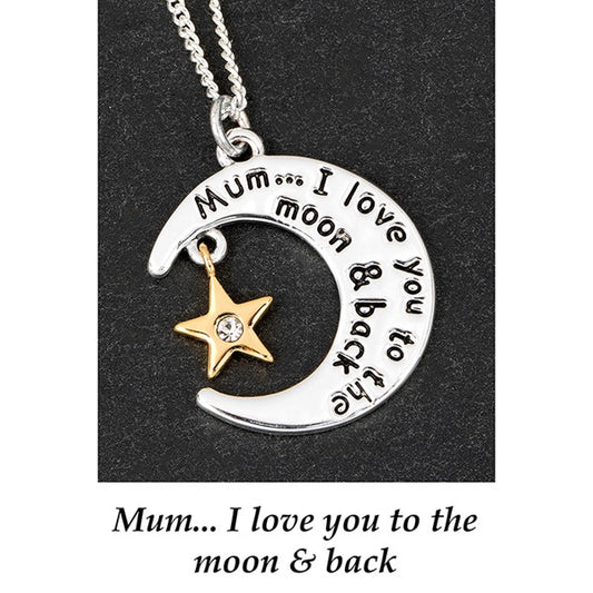Equilibrium Celestial Love Mum to the Moon and Back Necklace