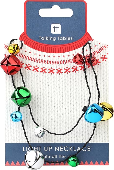 Talking tables Christmas Light up Necklace