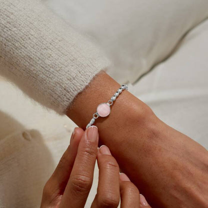 Joma Jewellery Serenity Stones Pink Quartz Bracelet