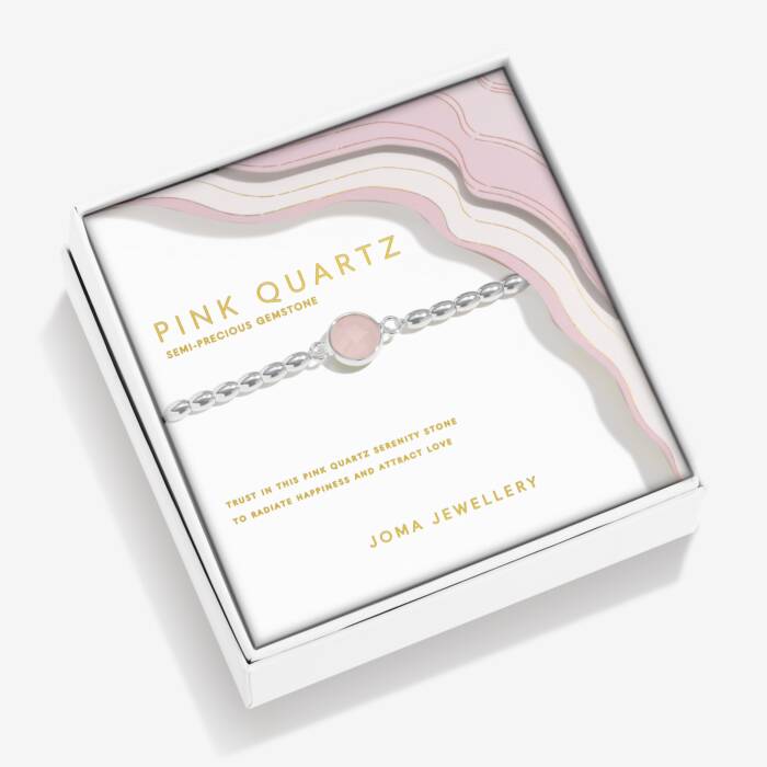 Joma Jewellery Serenity Stones Pink Quartz Bracelet