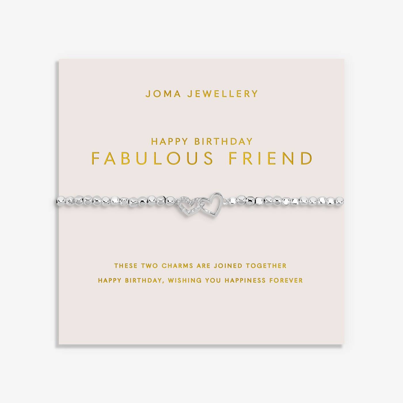 Joma Jewellery Happy Birthday Fabulous Friend Bracelet