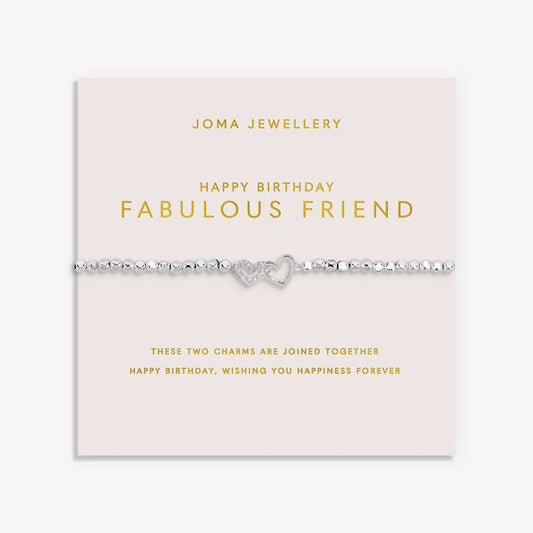 Joma Jewellery Happy Birthday Fabulous Friend Bracelet