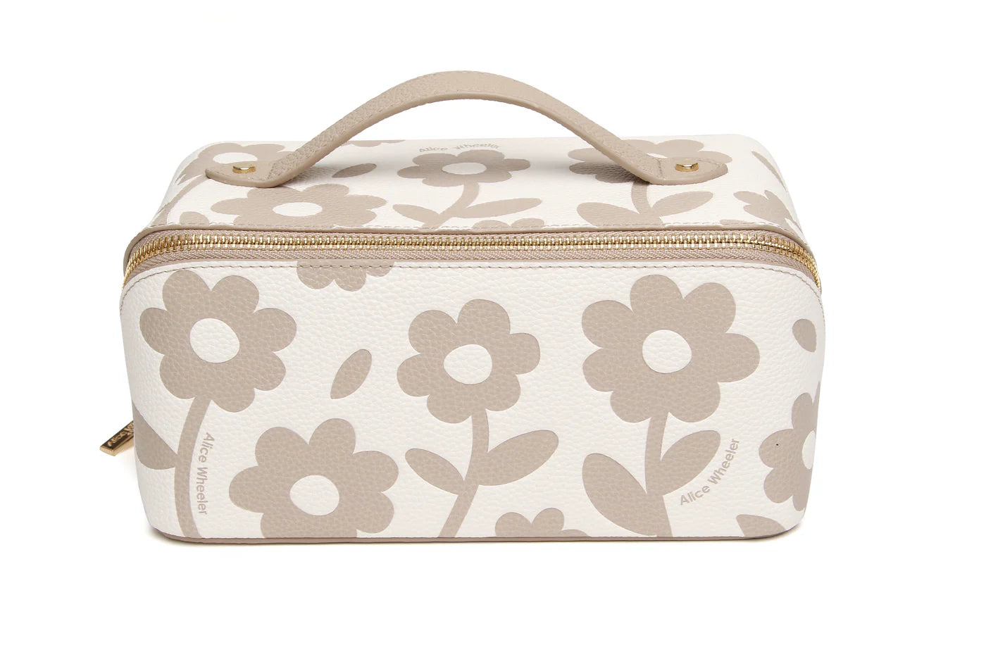 Alice Wheeler Mini Train Case Stone Floral