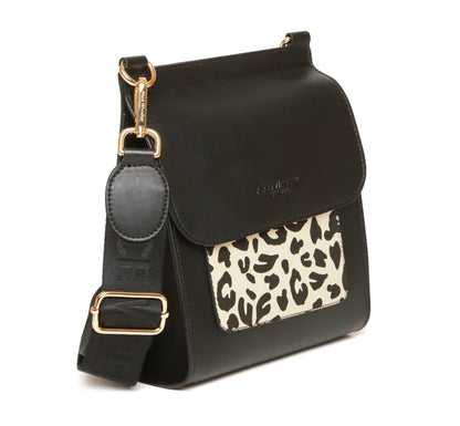 Alice Wheeler Bloomsbury Black with Light Leopard detail