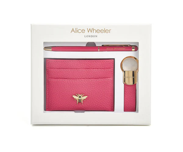 Alice Wheeler Gift Set - Bow Card Holder, Pen & Key Ring