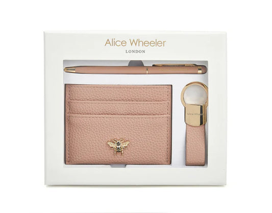 Alice Wheeler Gift Set - Bow Card Holder, Pen & Key Ring