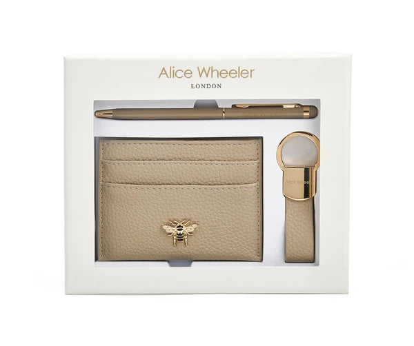 Alice Wheeler Gift Set - Bow Card Holder, Pen & Key Ring