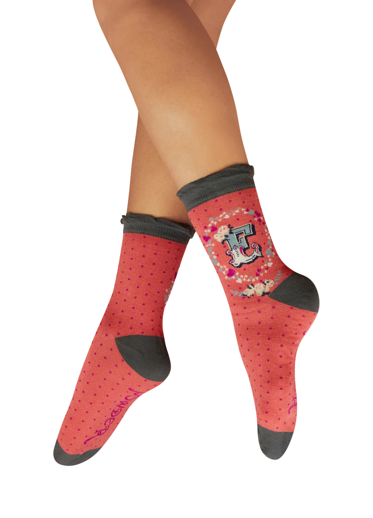 Powder Initial Socks - E