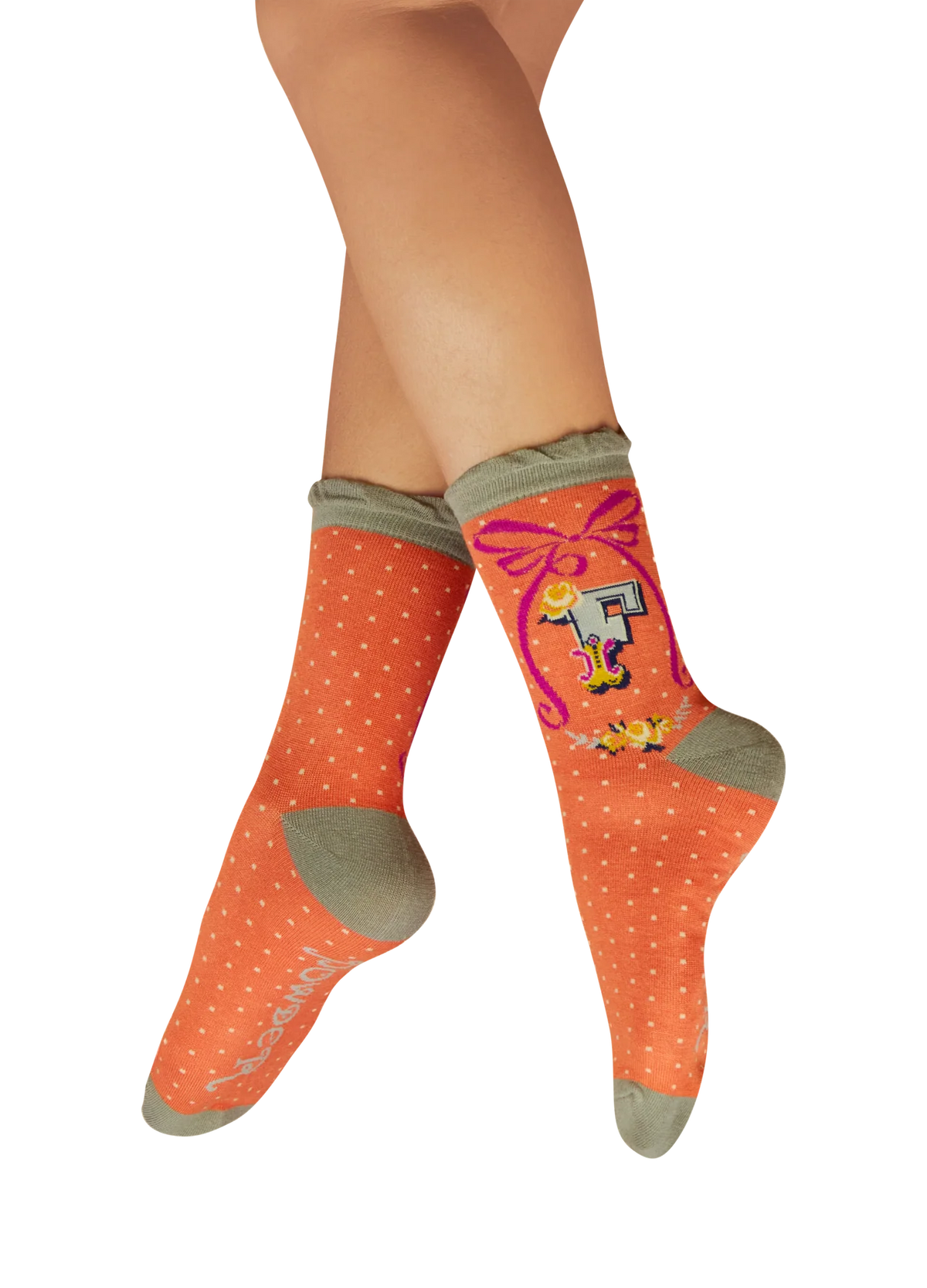 Powder Initial Socks - F