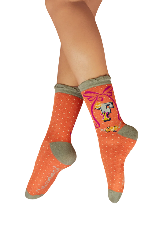 Powder Initial Socks - F