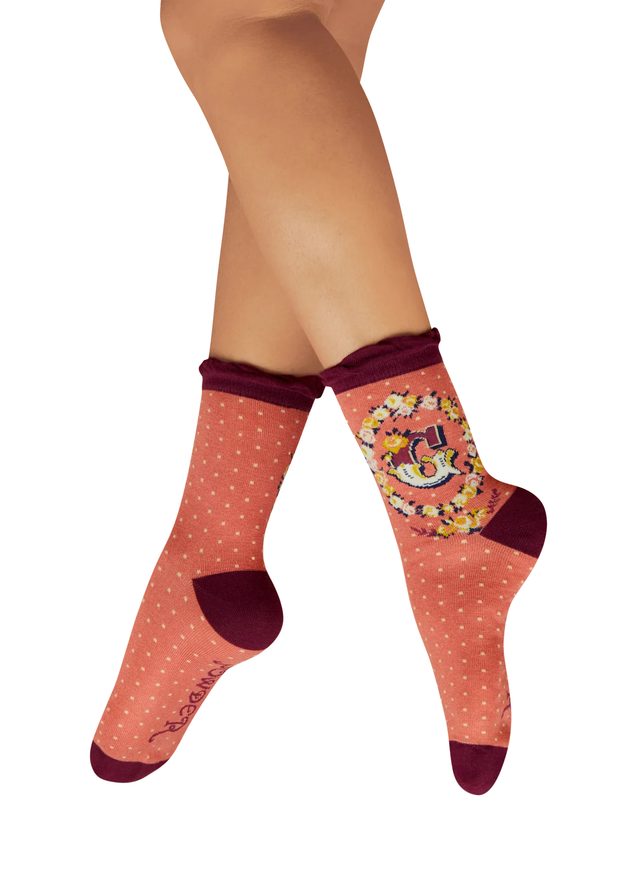 Powder Initial Socks - G
