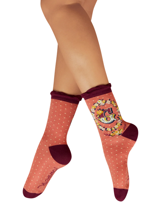 Powder Initial Socks - G