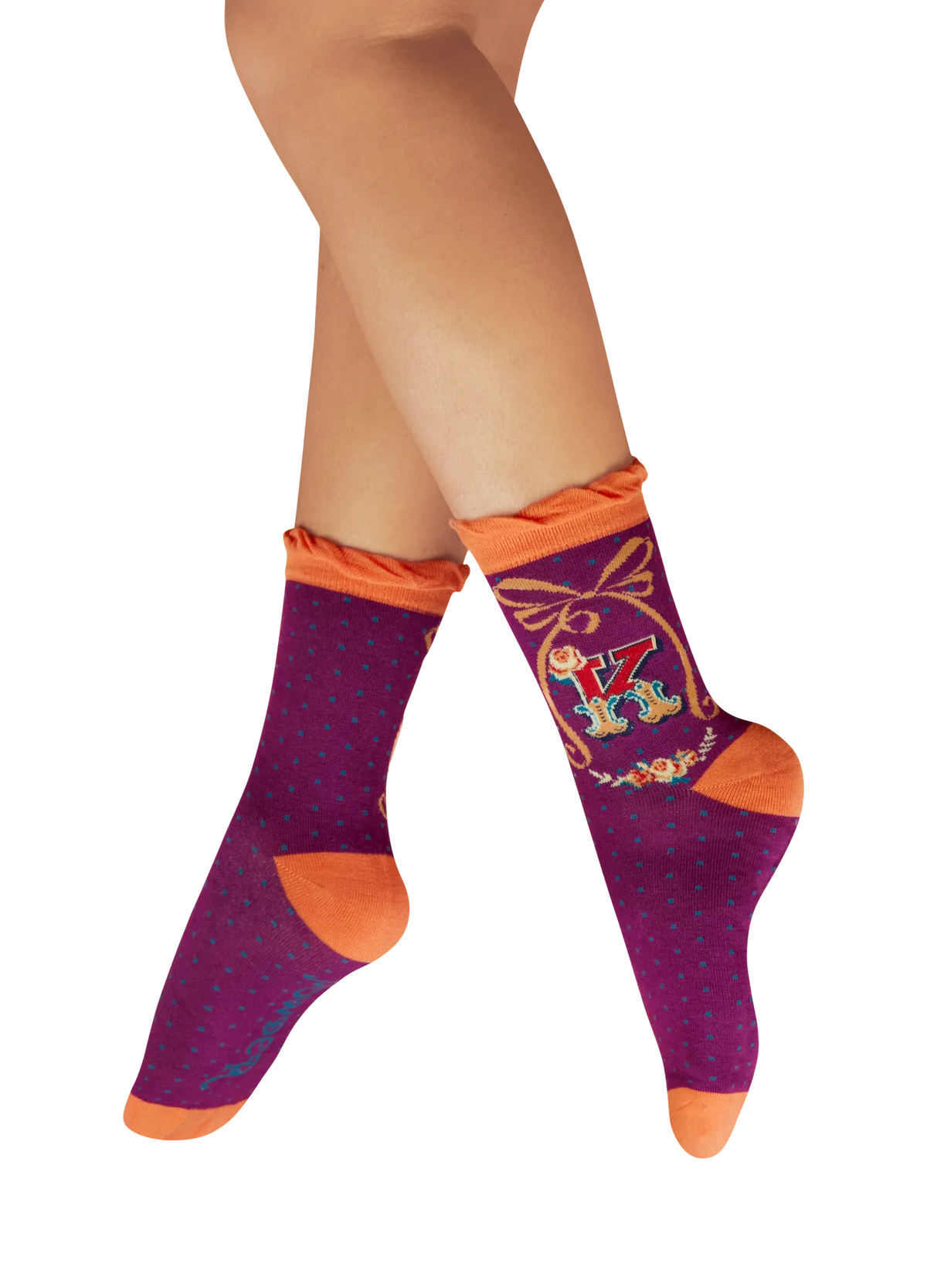 Powder Initial Socks - K