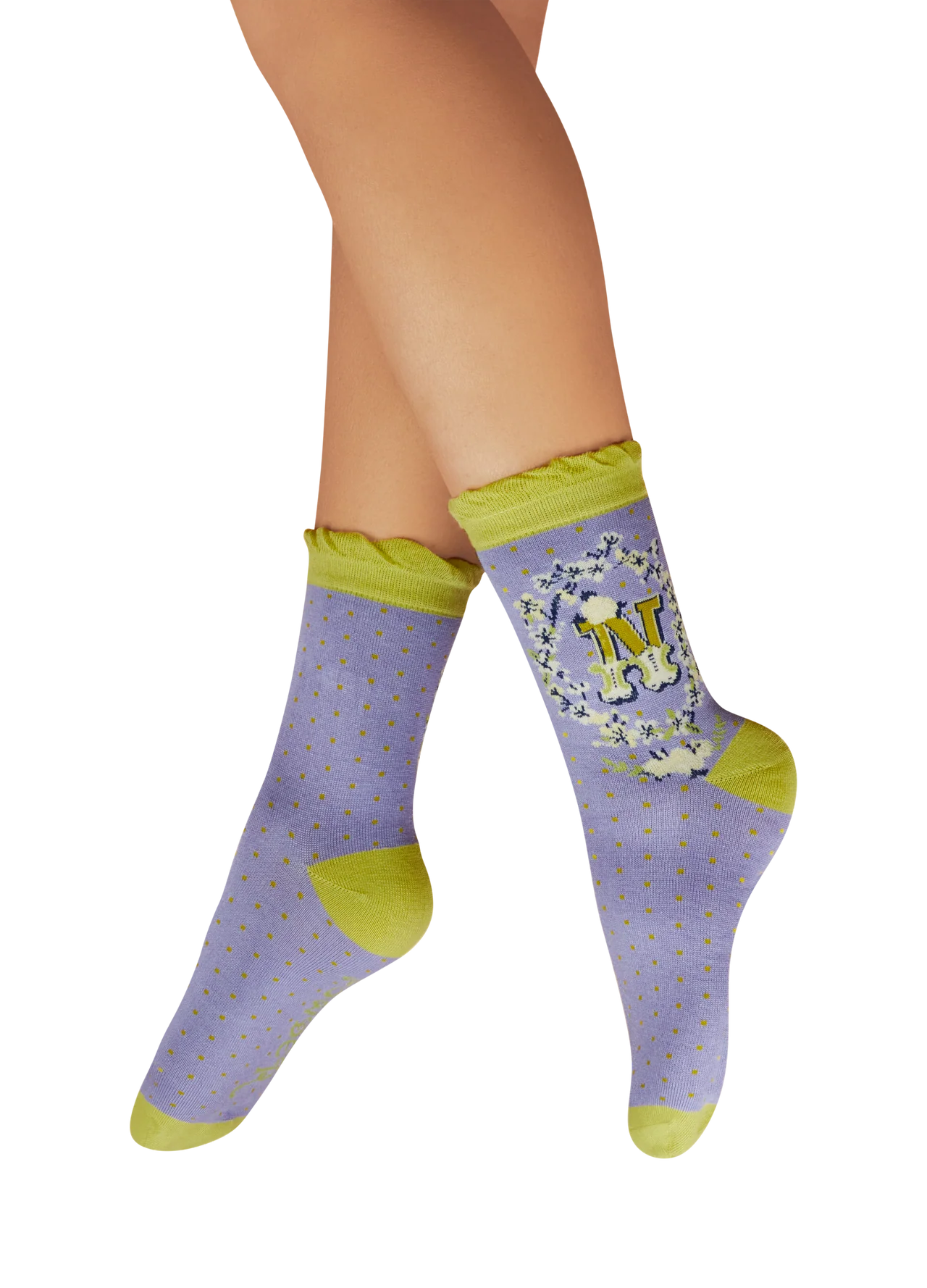 Powder Initial Socks - N