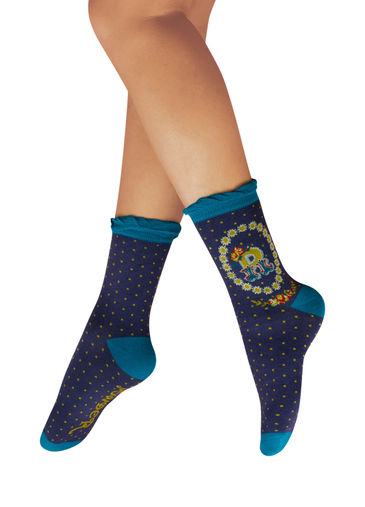Powder Initial Socks - R