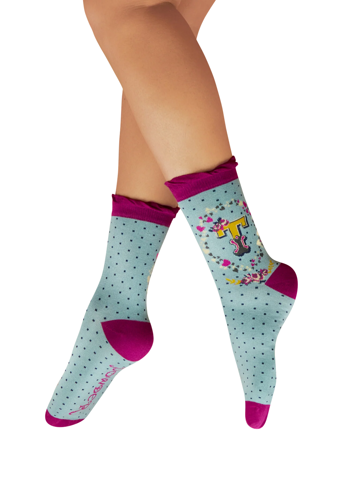 Powder Initial Socks - T