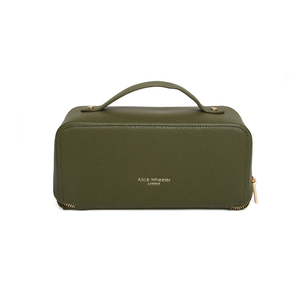 Alice Wheeler Mini Train Case Olive