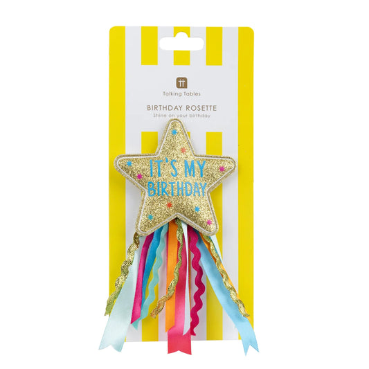 Talking Tables Star Happy Birthday Badge