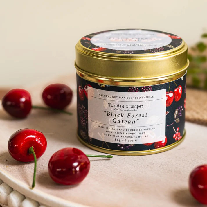 Toasted Crumpet Black Forest Gateau Candle