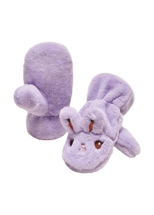 Powder Pals Children's Mittens Lilac Bunny