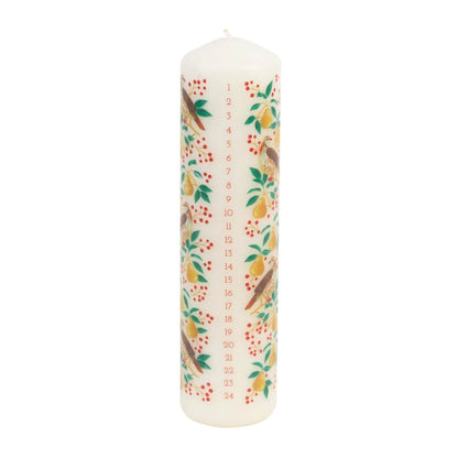 Talking Tables Partridge Pillar Advent Candle