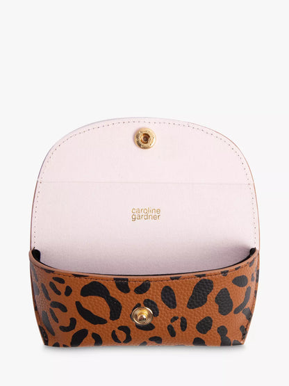 Caroline Gardner Leopard Print Flap Glasses Case