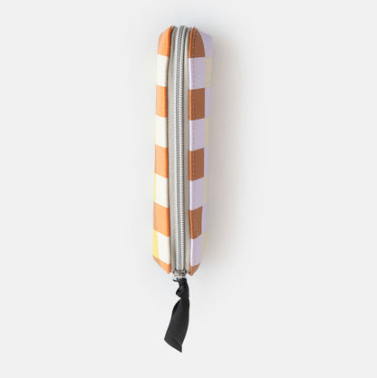 Caroline Gardner Multi Check Pencil Case
