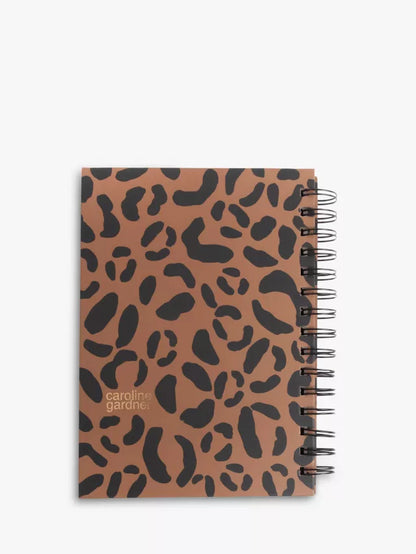 Caroline Gardner A5 Leopard Notebook