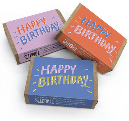 Seedball Happy Birthday Wild Flower Collection Box