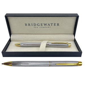 Bridgewater Lincoln Chrome & Gold Trim Ball Pen