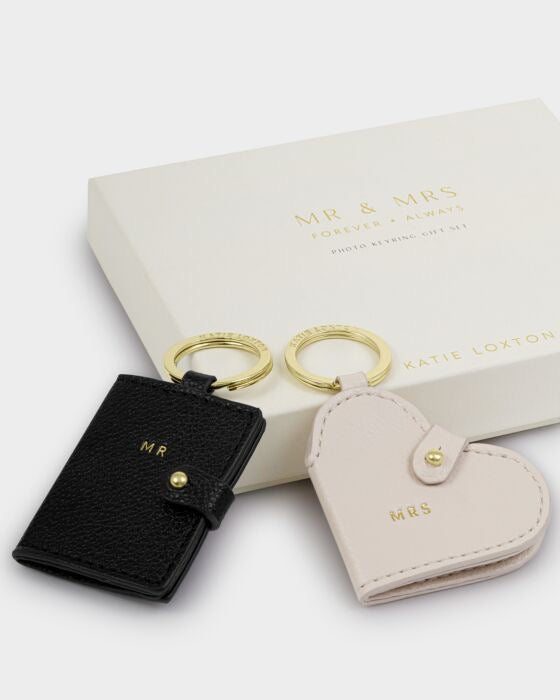 KATIE LOXTON Mr & Mrs Photo Keyring Set