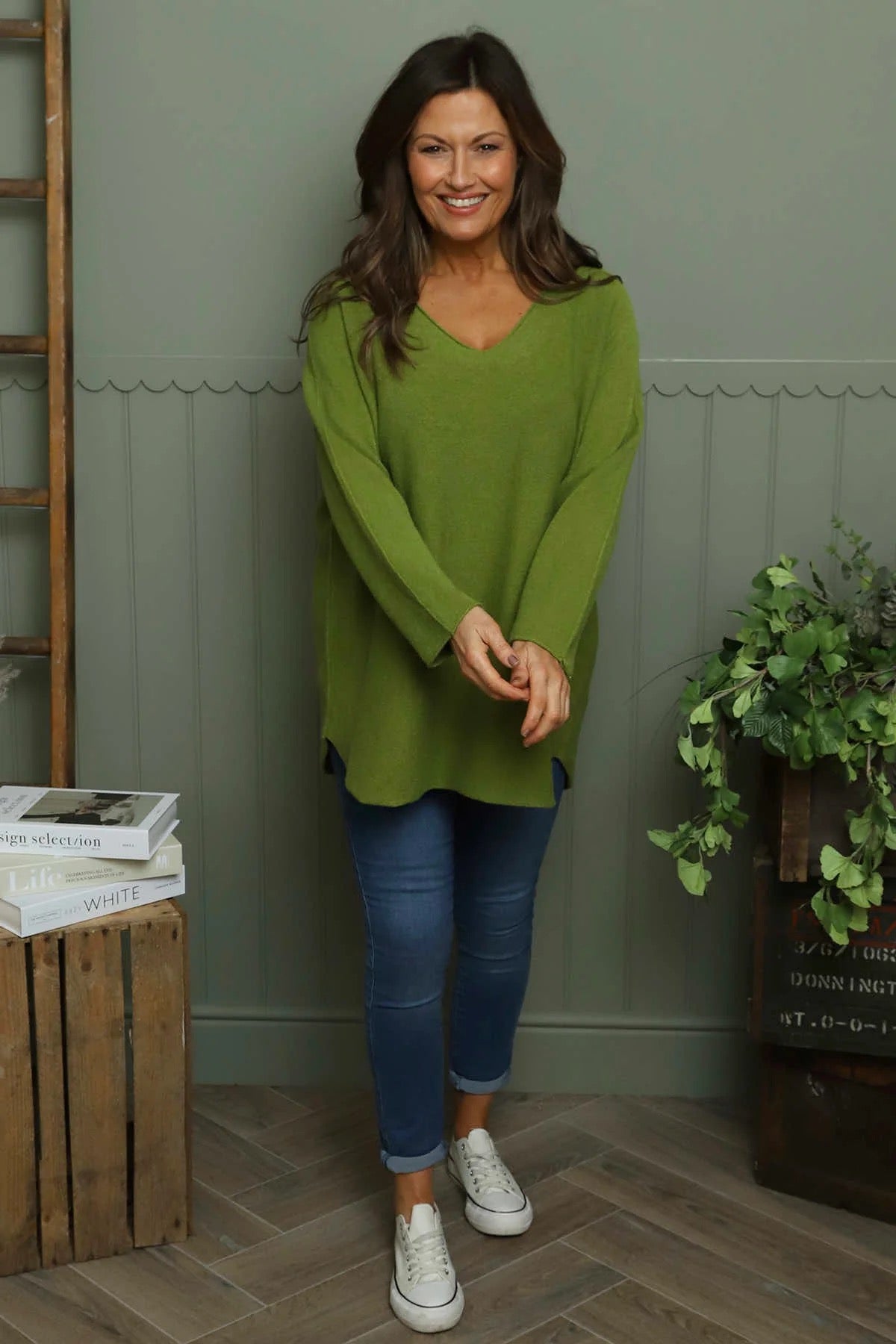 Ladies Lynne V Neck Jumper