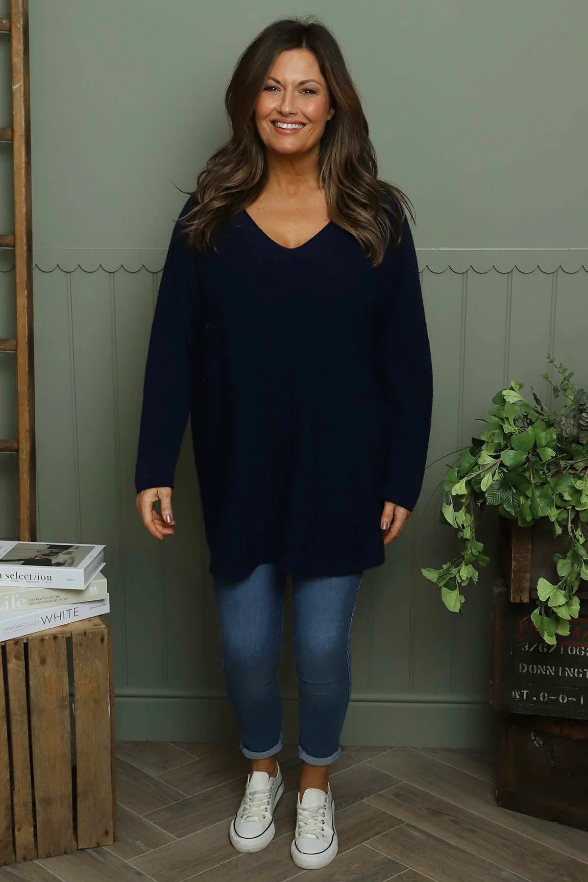 Ladies Lynne V Neck Jumper