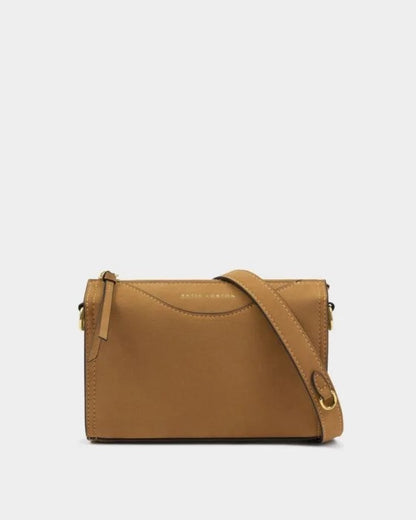 Katie Loxton Alba Caramel Faux Suede Crossbody Bag