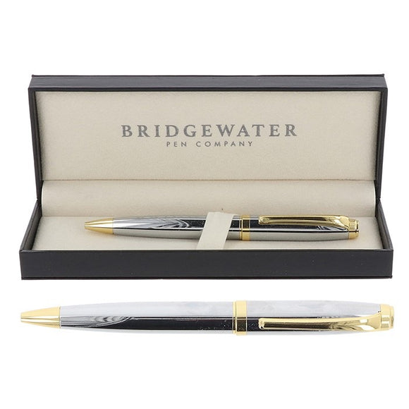Bridgewater Chrome & Gold Ball Pen