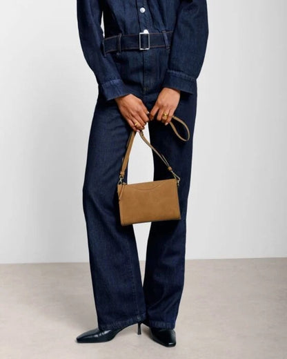 Katie Loxton Alba Caramel Faux Suede Crossbody Bag