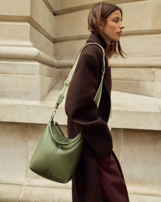 Katie Loxton Hallie Satchel Bag Khaki