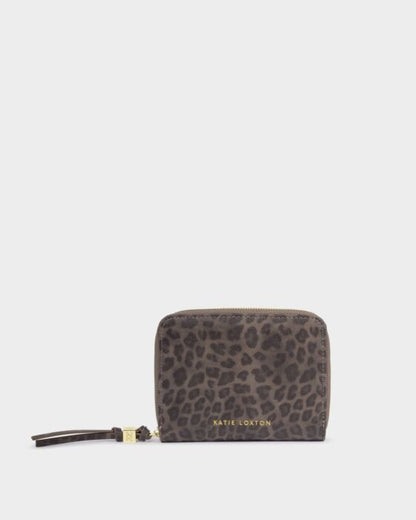 KATIE LOXTON Slim Jewellery Case - "Heart of Gold" in Leopard