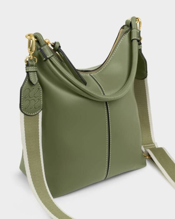 Katie Loxton Hallie Satchel Bag Khaki