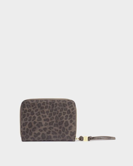 KATIE LOXTON Slim Jewellery Case - "Heart of Gold" in Leopard