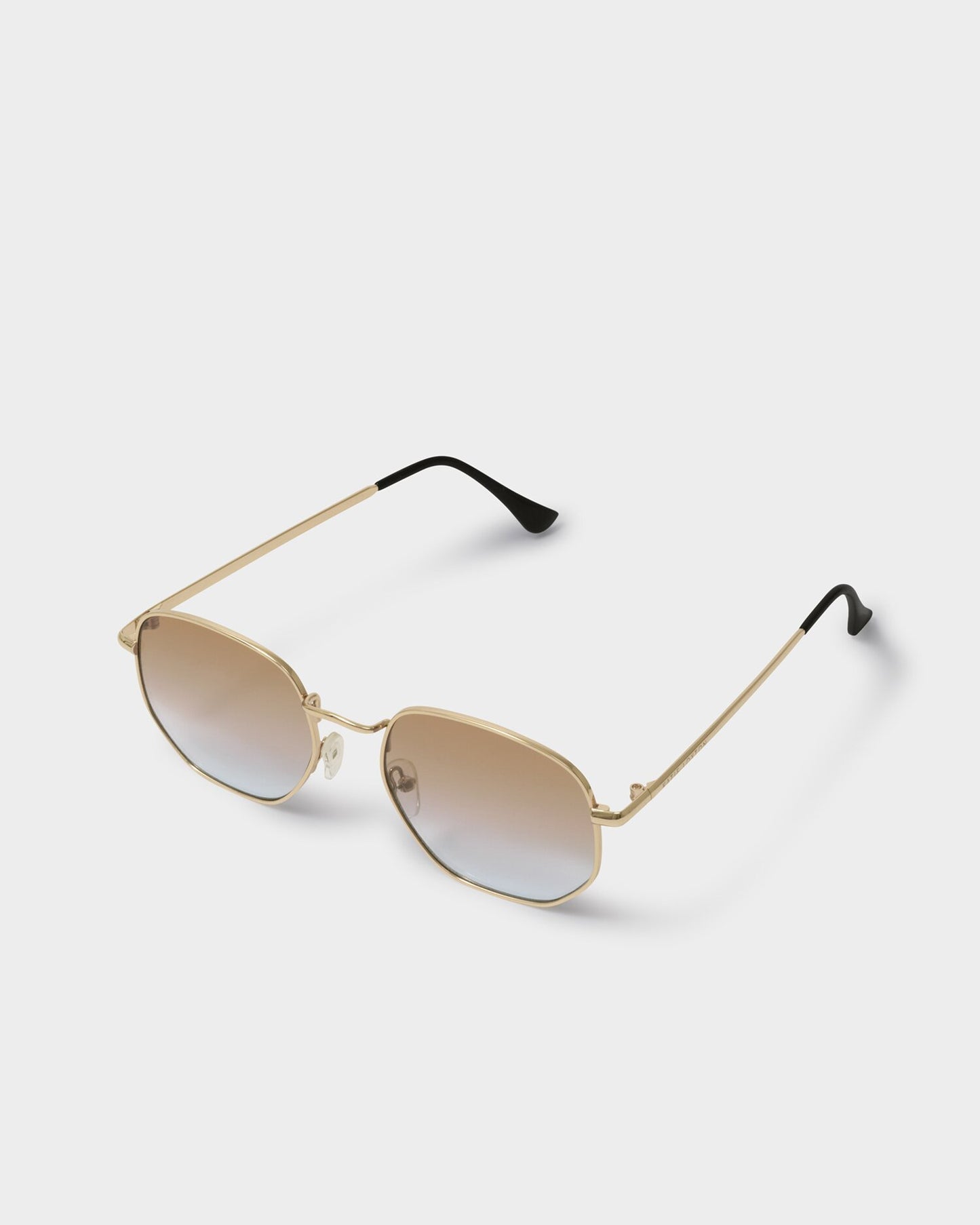 KATIE LOXTON Cali Round Square Sunglasses in Gold