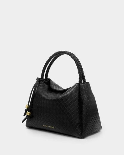 Katie Loxton Nova Top Handle Woven Bag Black