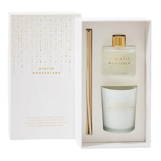 Katie Loxton Winter Wonderland Diffuser and candle Set