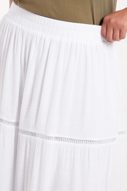Ladder Trim Style Maxi Skirt