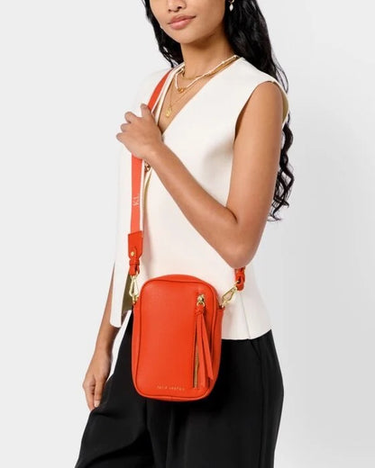 Katie Loxton Hallie Small Crossbody Bag in Deep Orange