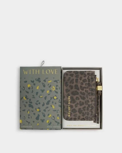 KATIE LOXTON Gift Boxed Coin and Cardholder Leopard